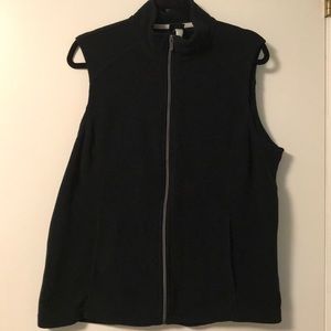 Lands’ End fleece zipper vest
